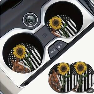 Sunflower and Horse Car Coasters
